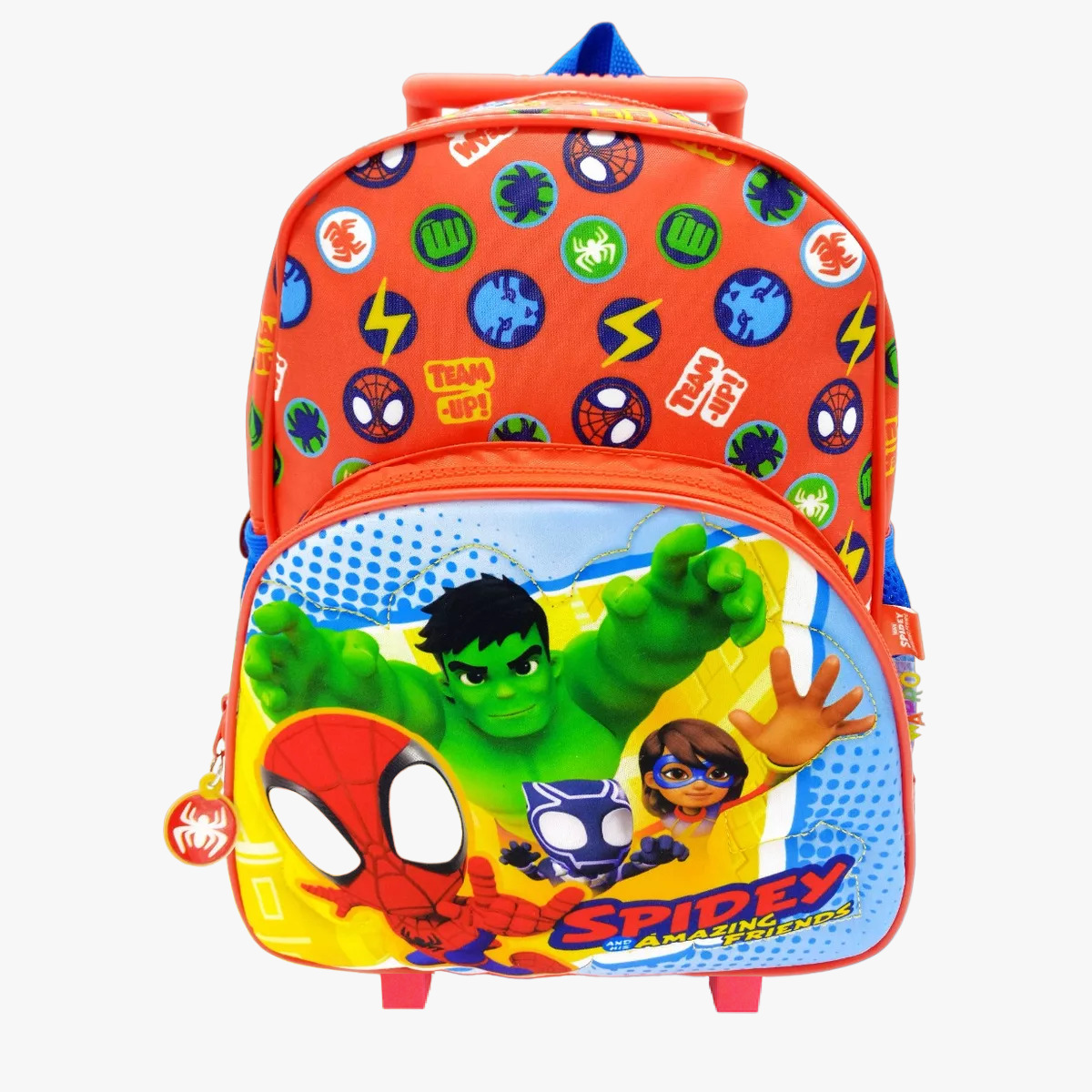 Spidey Mochila C Carro Jardin C Bolsillo En Base Amazing Friends